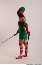 VERONIKA ELF FITGHTING WITH KATANAS